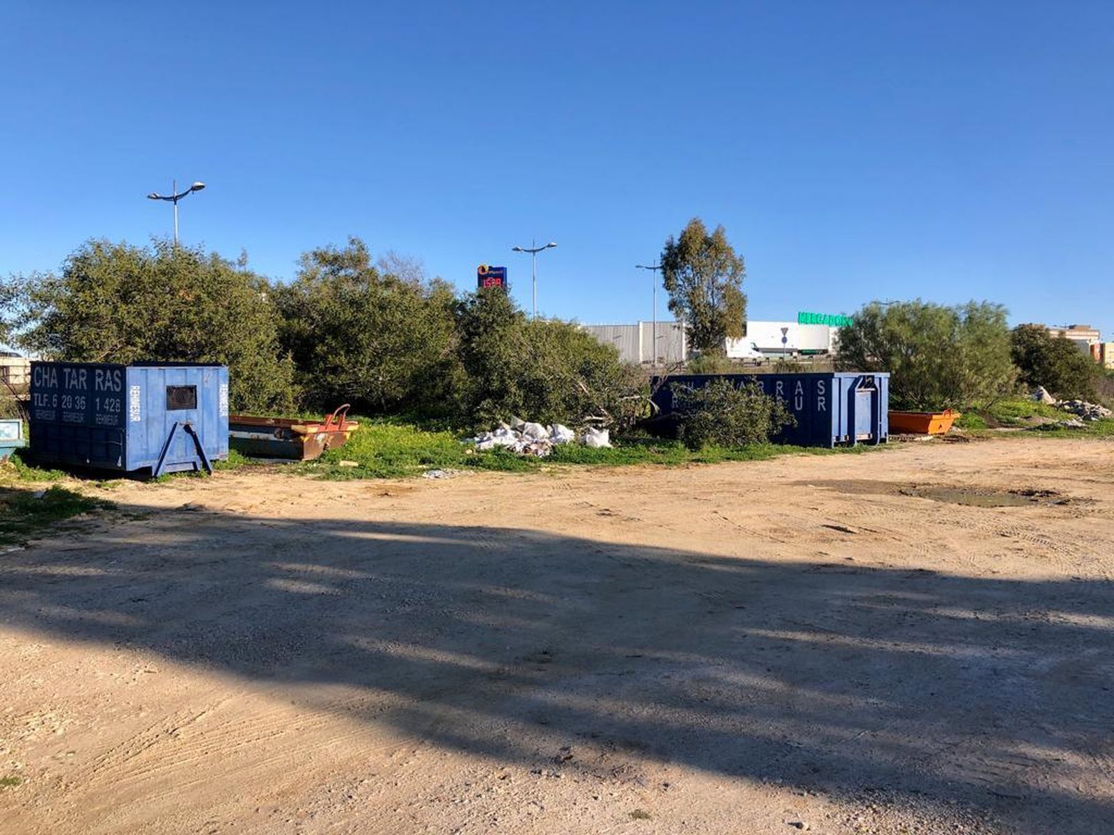 Terrenos donde se proyecta el futuro parque de Fadricas, en una imagen difundida por Vox.