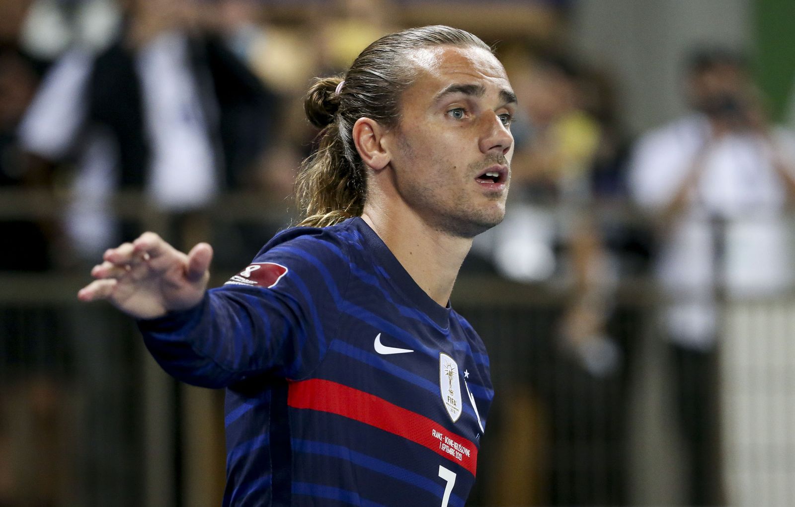 Antoine Griezmann, esta misma semana en un partido de la selección francesa.