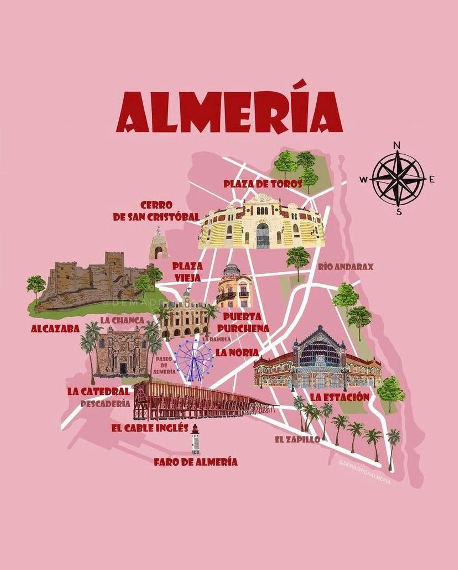 Ilustración de 'De Madrid a Almería'. Ilustración de 'De Madrid a Almería'.
