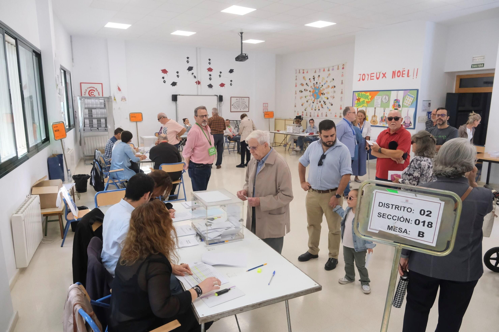 Votación en un colegio electoral de Córdoba