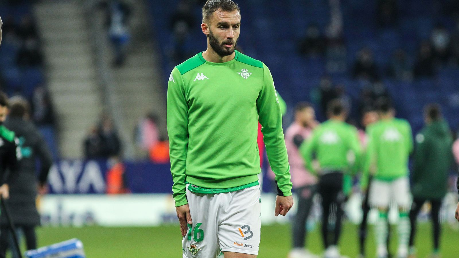 Germán Pezzella, antes un partido.