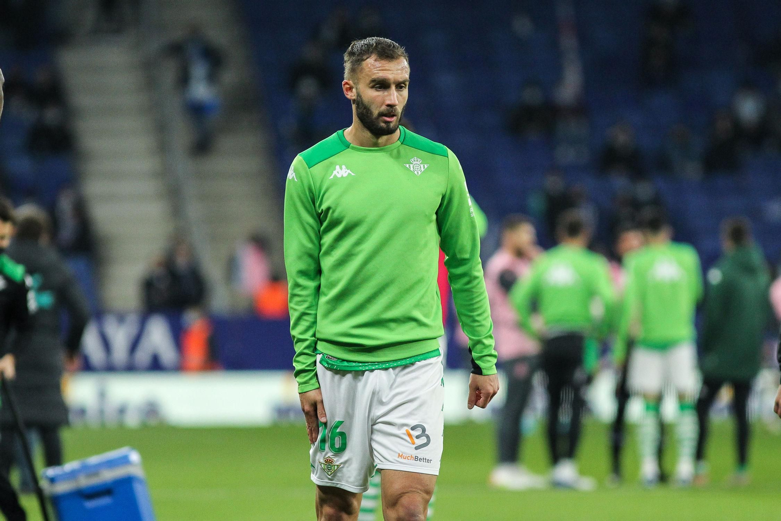 Germán Pezzella, antes del duelo frente al Espanyol.