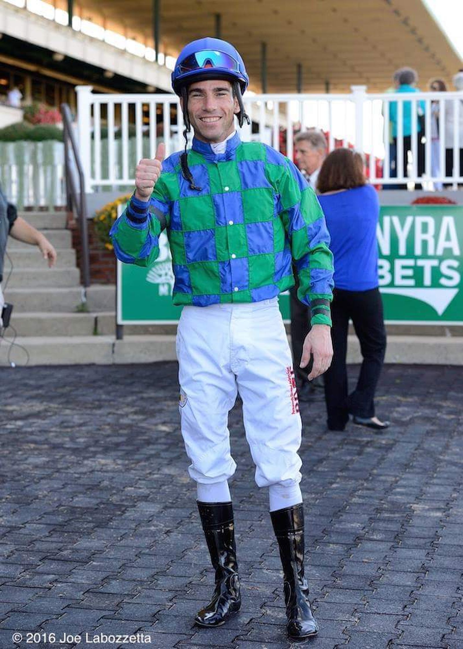 Antonio Gallardo, después de una de sus victorias en Estados Unidos.