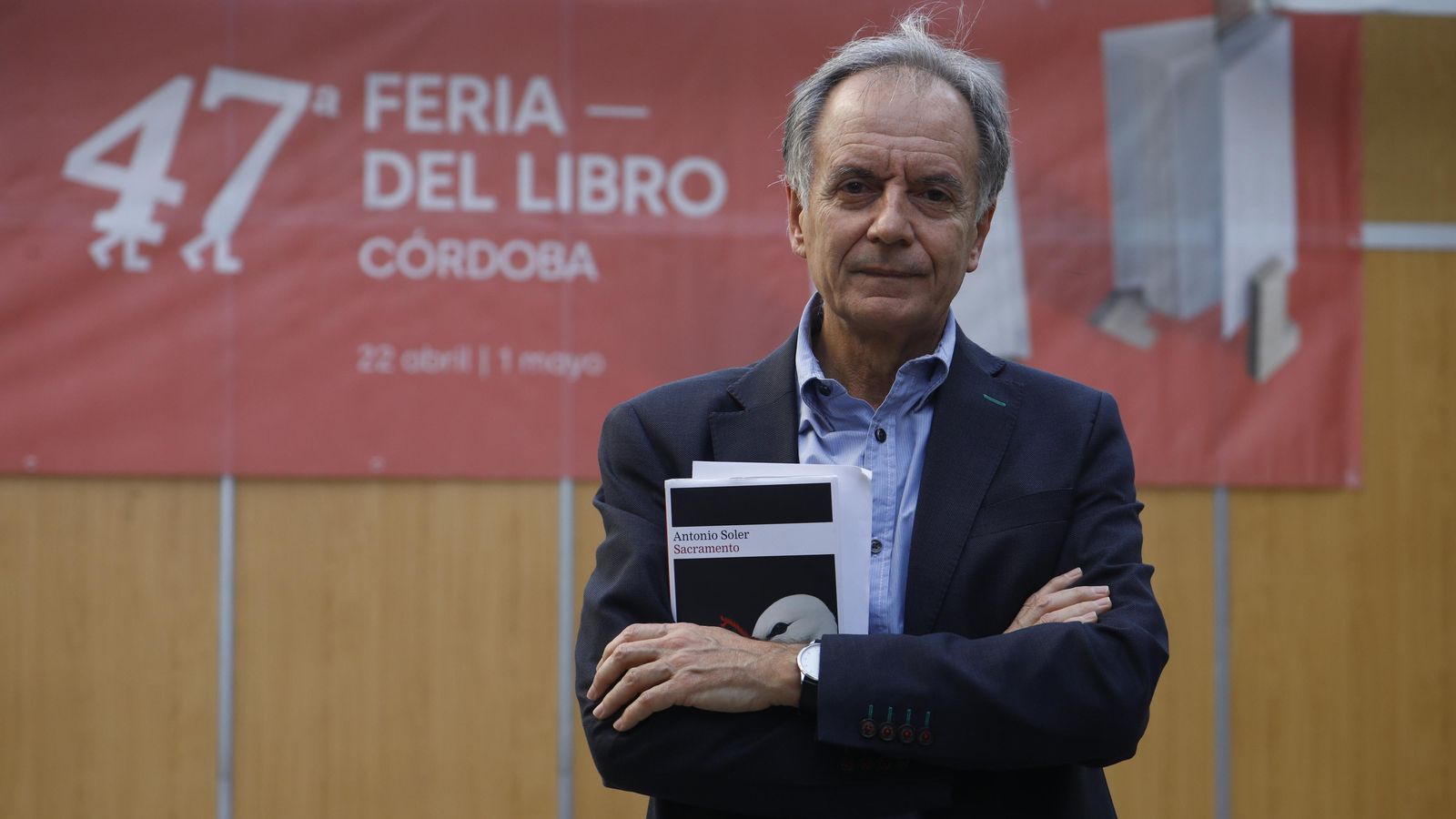Antonio Soler en la Feria del Libro de Córdoba.