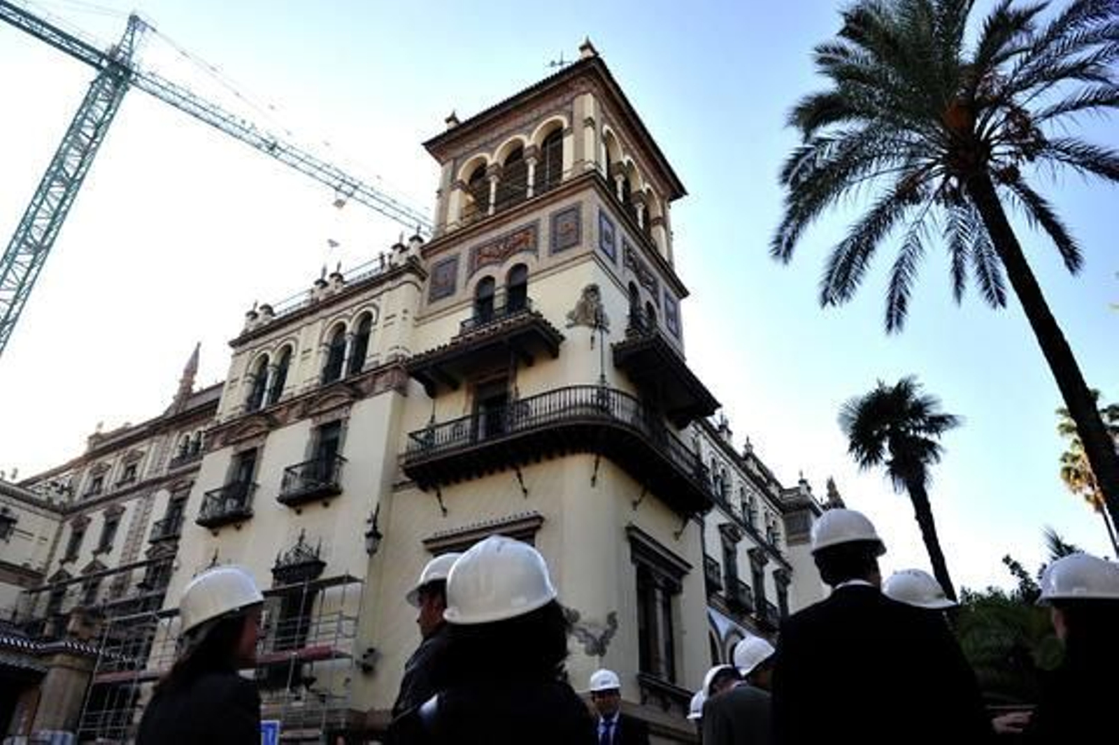 Las obras del hotel más importante de la ciudad, el Alfonso XIII.

Foto: Juan Carlos Vázquez