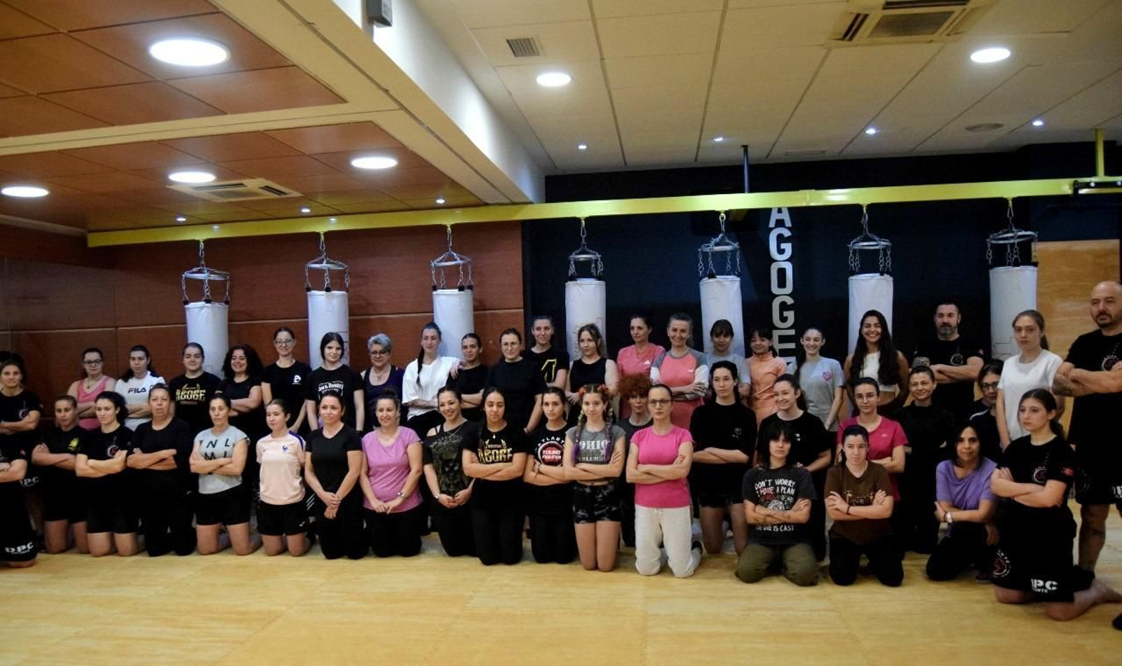 Clase de defensa personal para mujeres en Boxing Agoge.