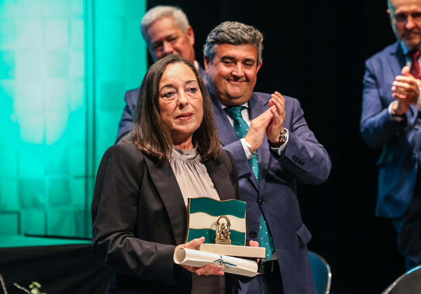 Fotografías del acto de entrega de las Banderas de Andalucía con motivo del 28F