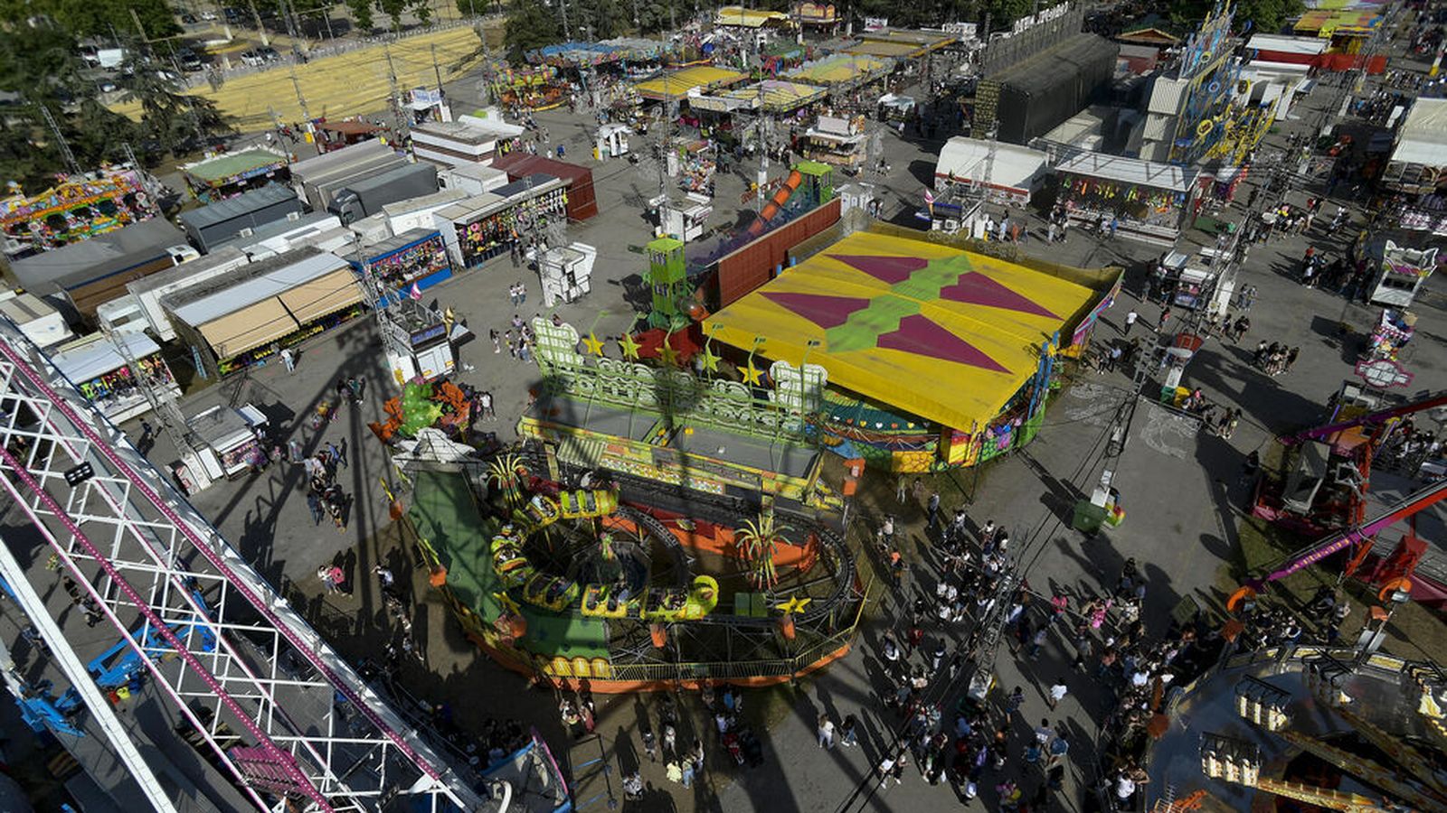 Imagen del ferial de Granada desde la noria