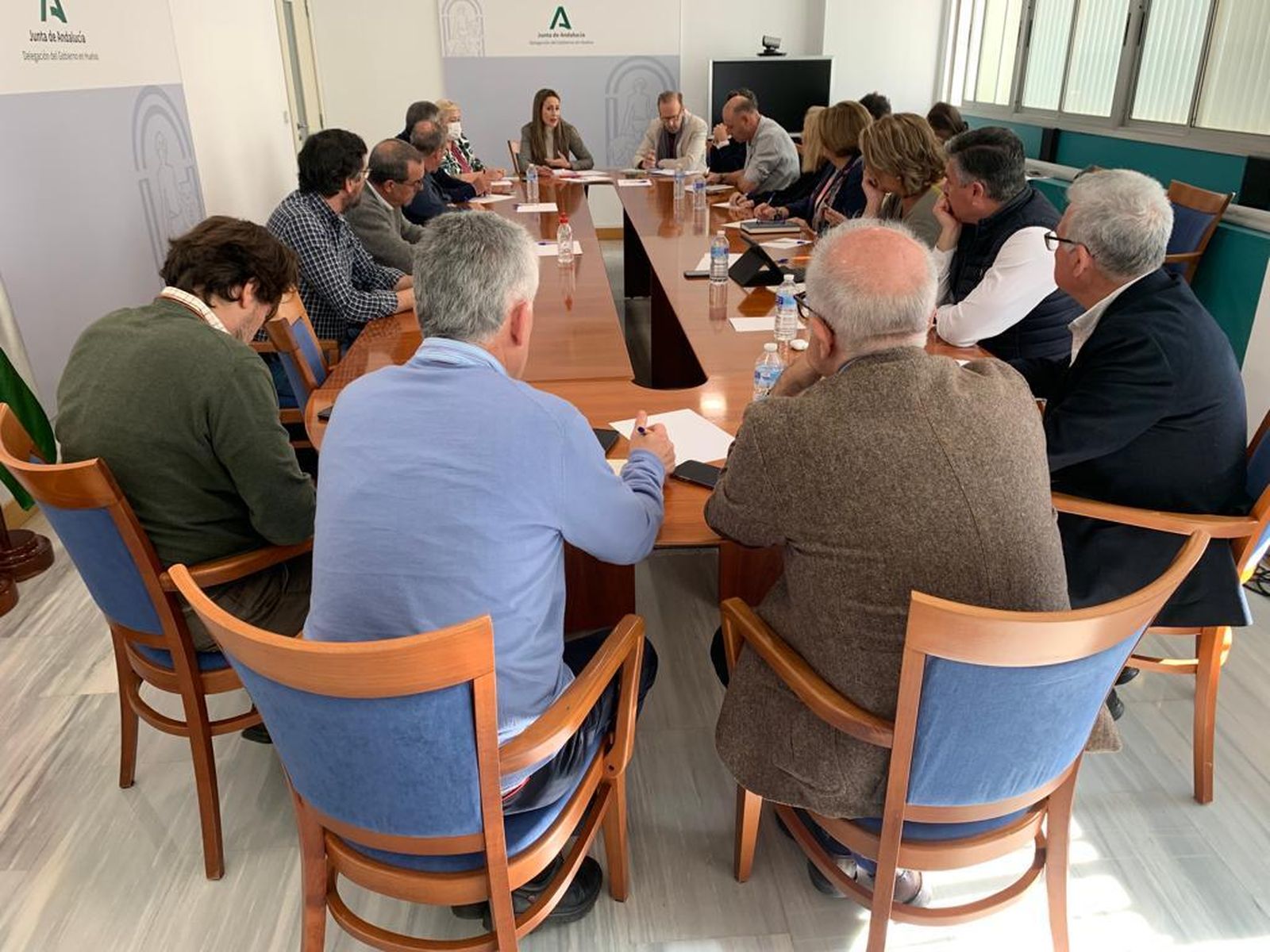 Un momento de la reunión.