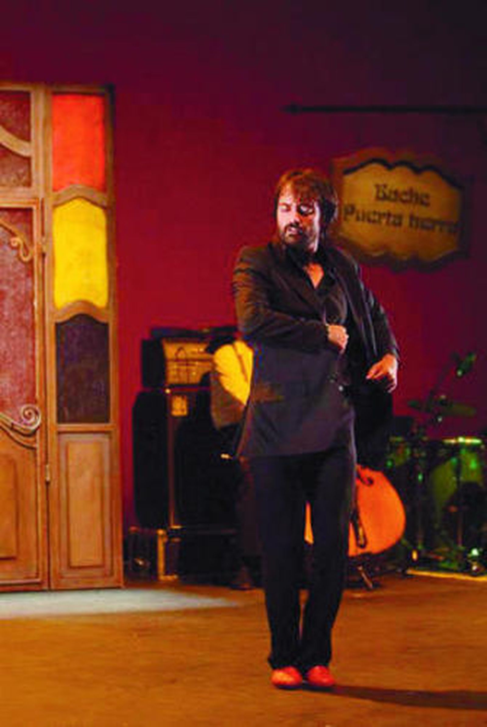 David Morales, en un momento de su espectáculo 'El Indiano'.