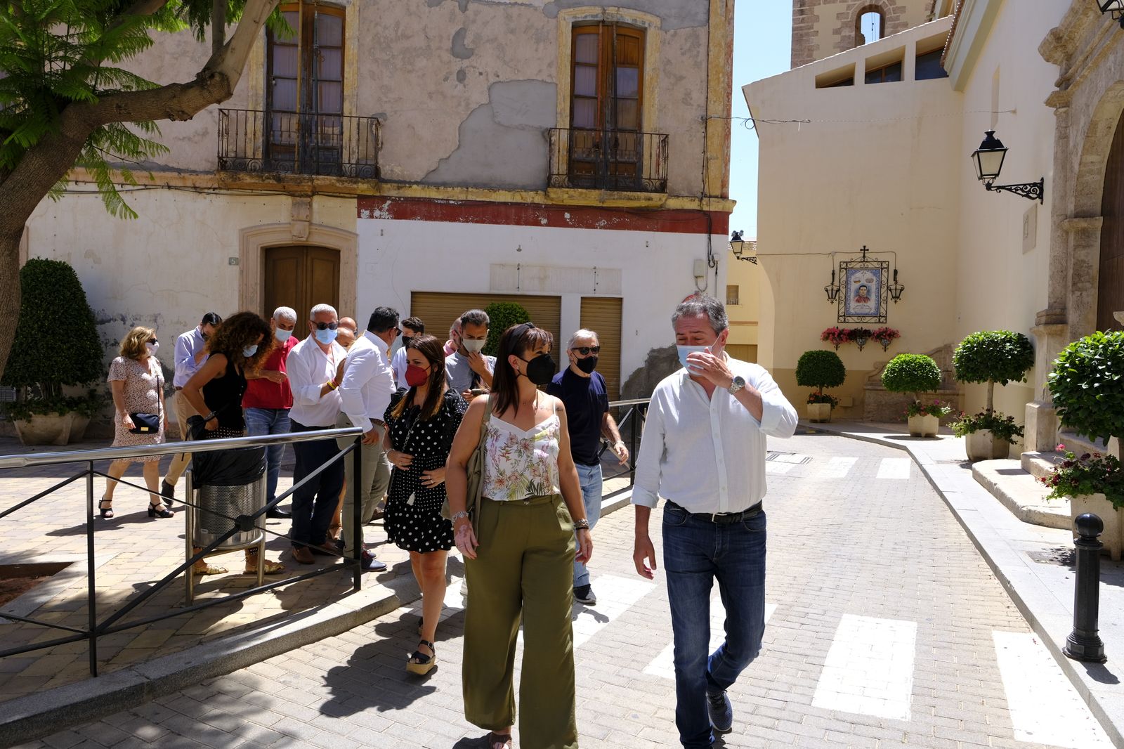 Juan Espadas, candidato a las primarias del PSOE, en Alhama y Bentarique. Almería