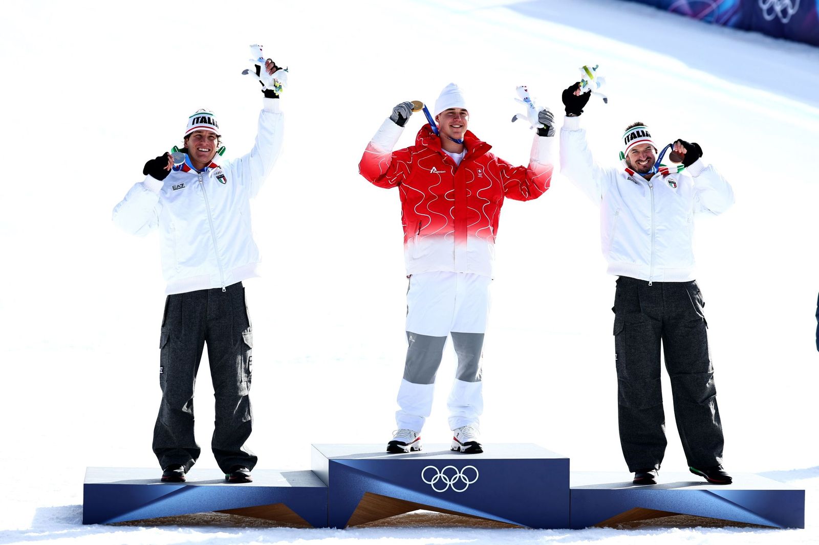 Las espectaculares fotos del descenso masculino en los Juegos Olímpicos de invierno
