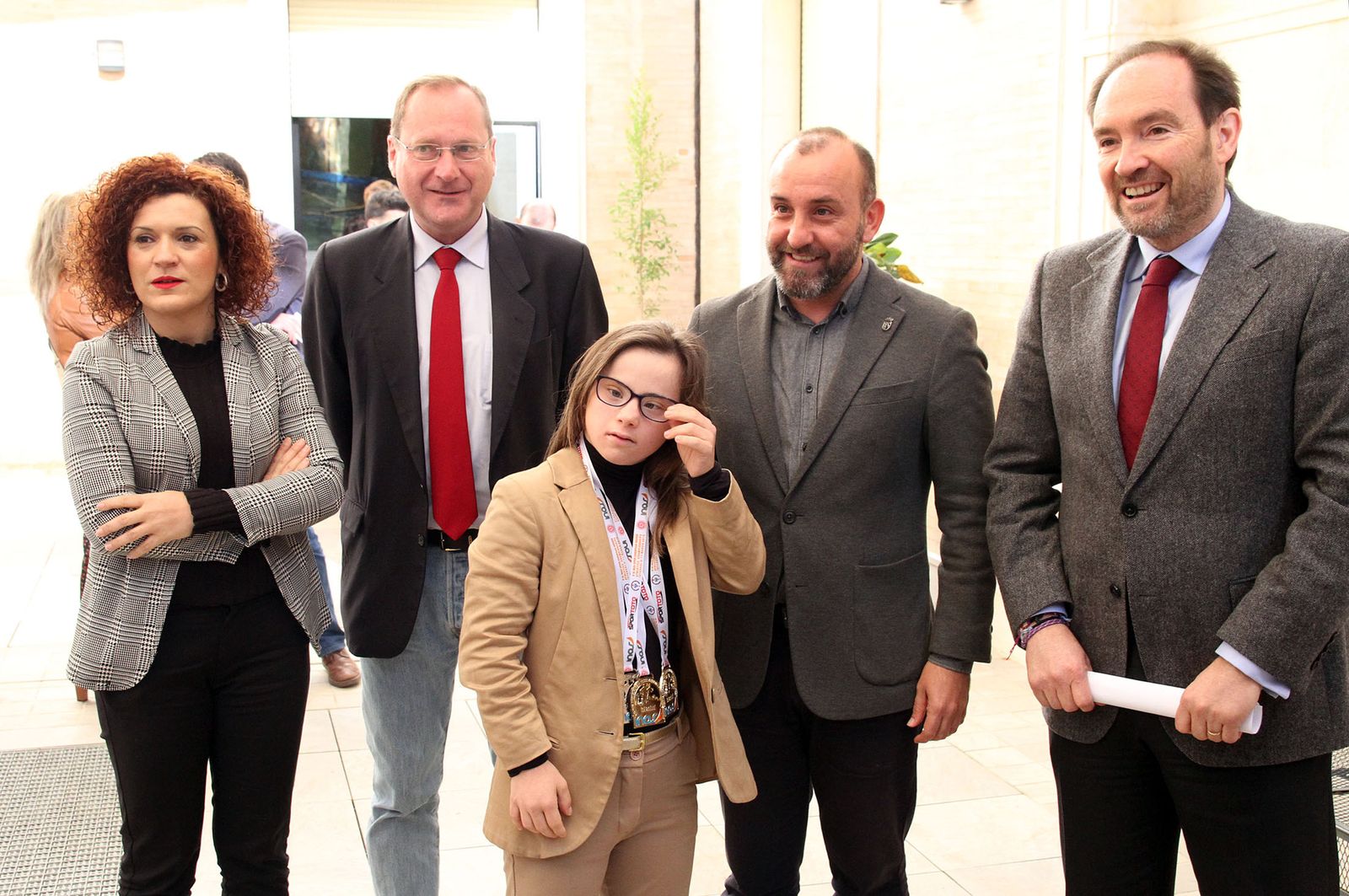 Blanca Betanzos recibida en la Diputación de Huelva, en imágenes