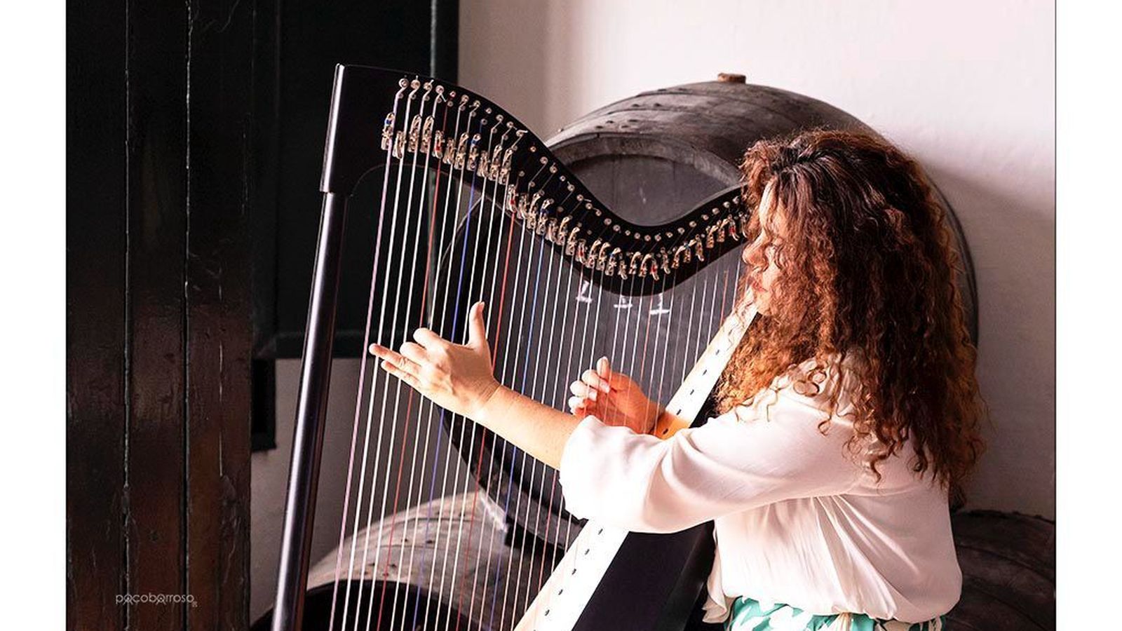 La arpista flamenca Ana Crisman.