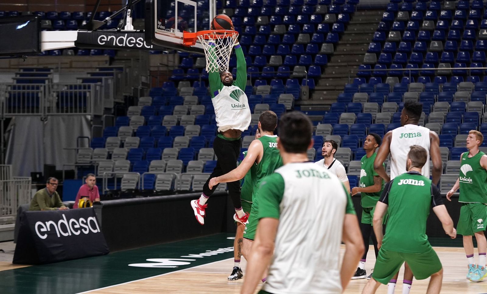 Mate de Ejim durante un entrenamiento.