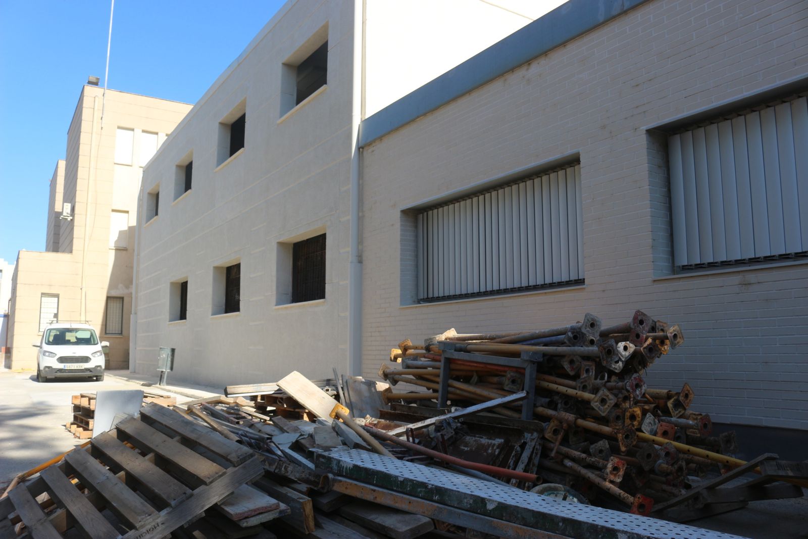 Obras del nuevo aulario del IES Antonio Muro