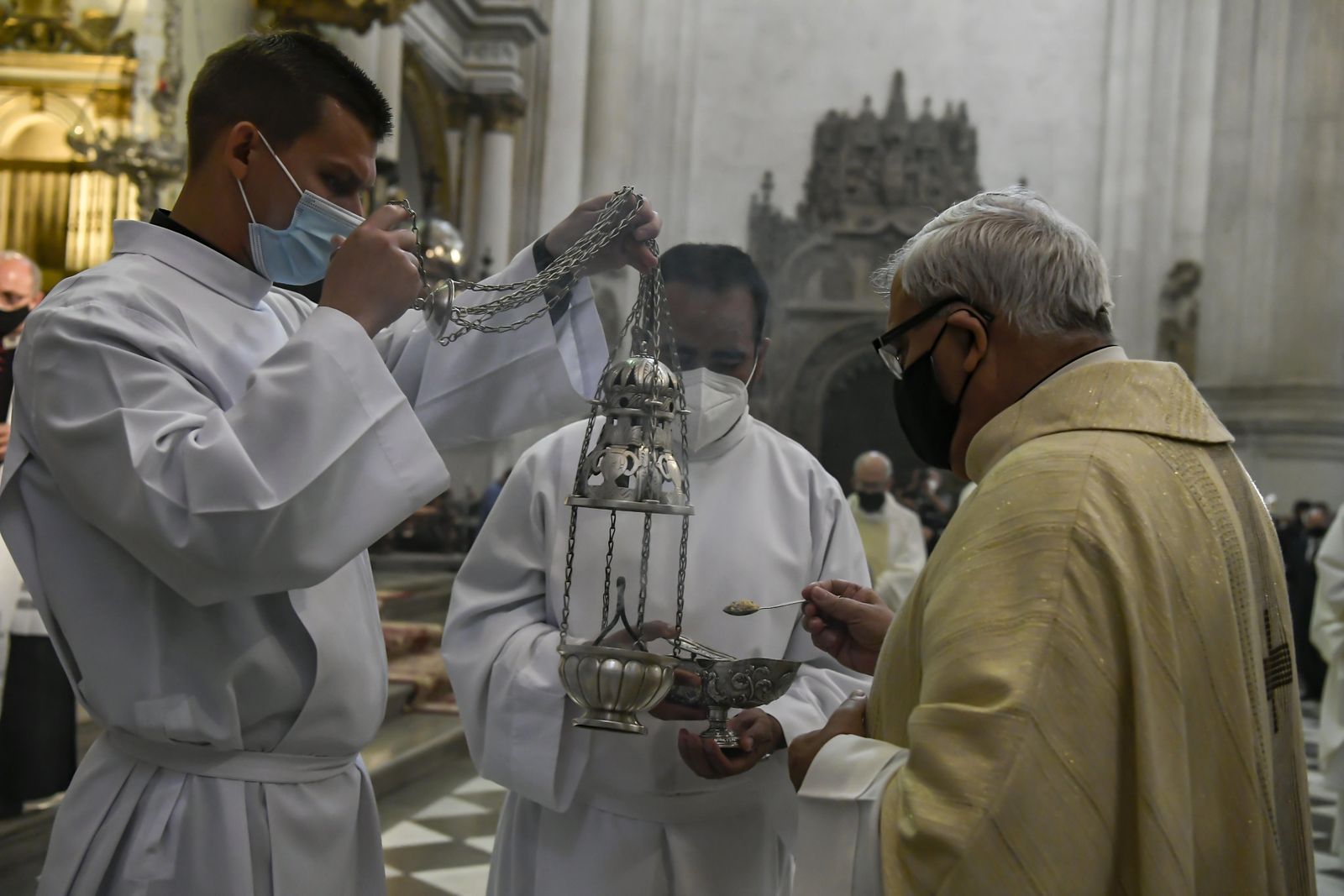Fotos: la celebración del Corpus Christi 2021 en la Catedral de Granada
