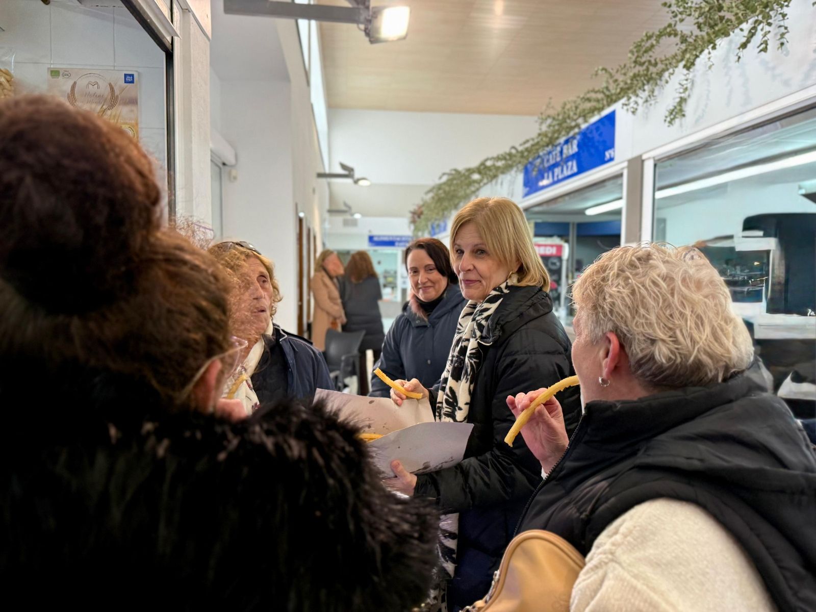 María José García-Pelayo, en el Mercado de Federico Mayo.