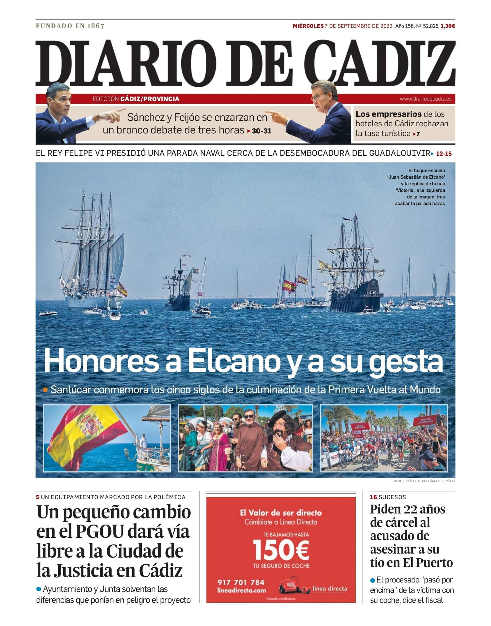 Las 22 portadas de Diario de Cádiz de 2022