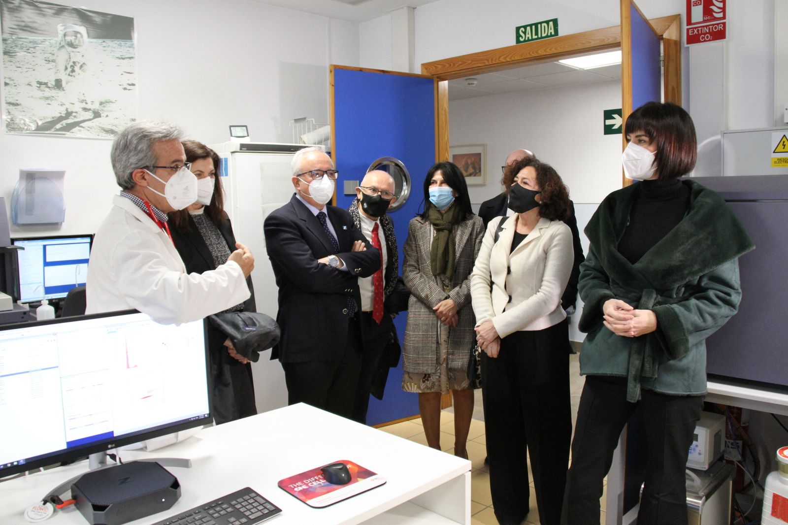 Momento de la visita.