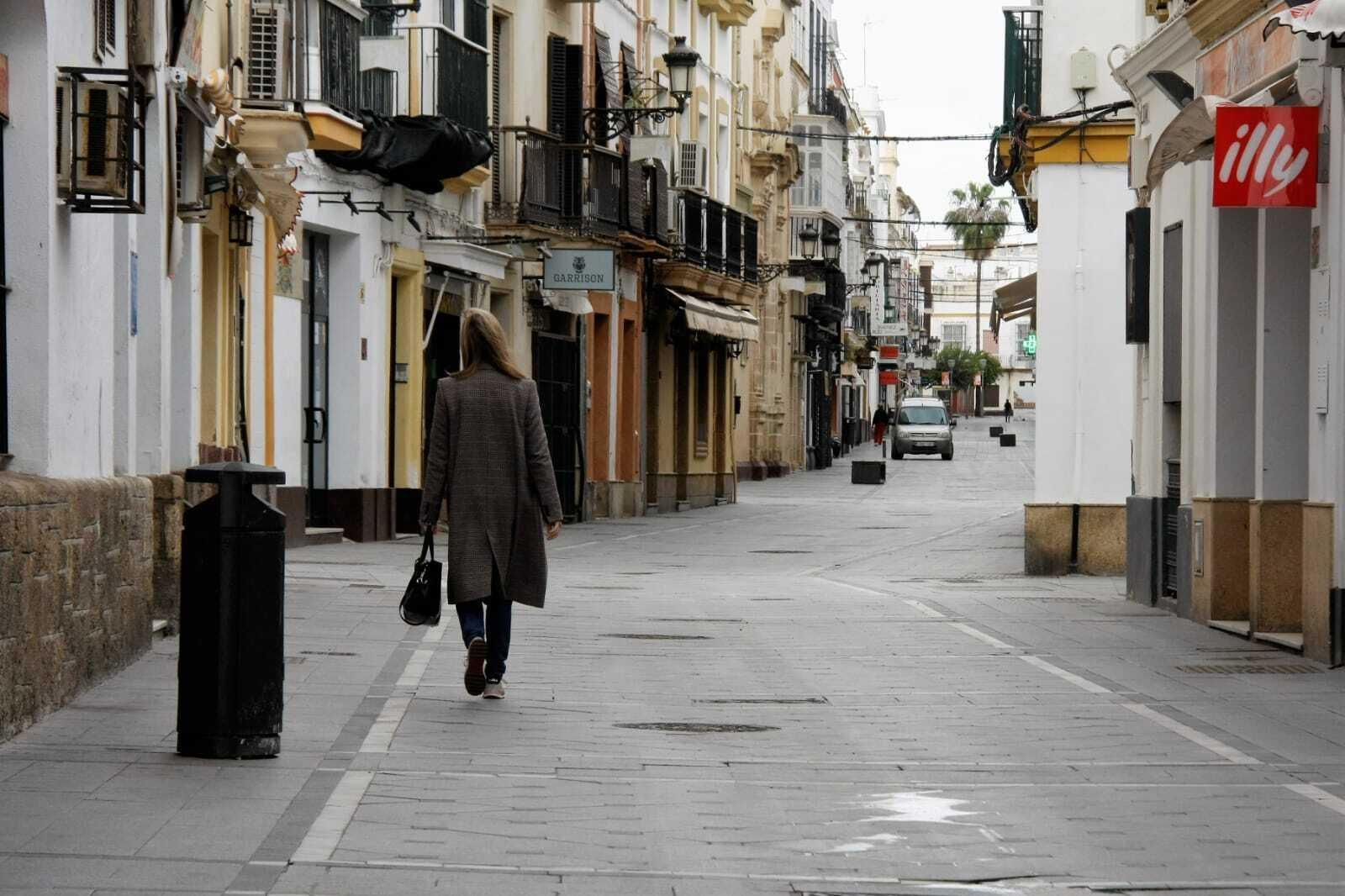 Imagen de la calle Luna, esta misma mañana.