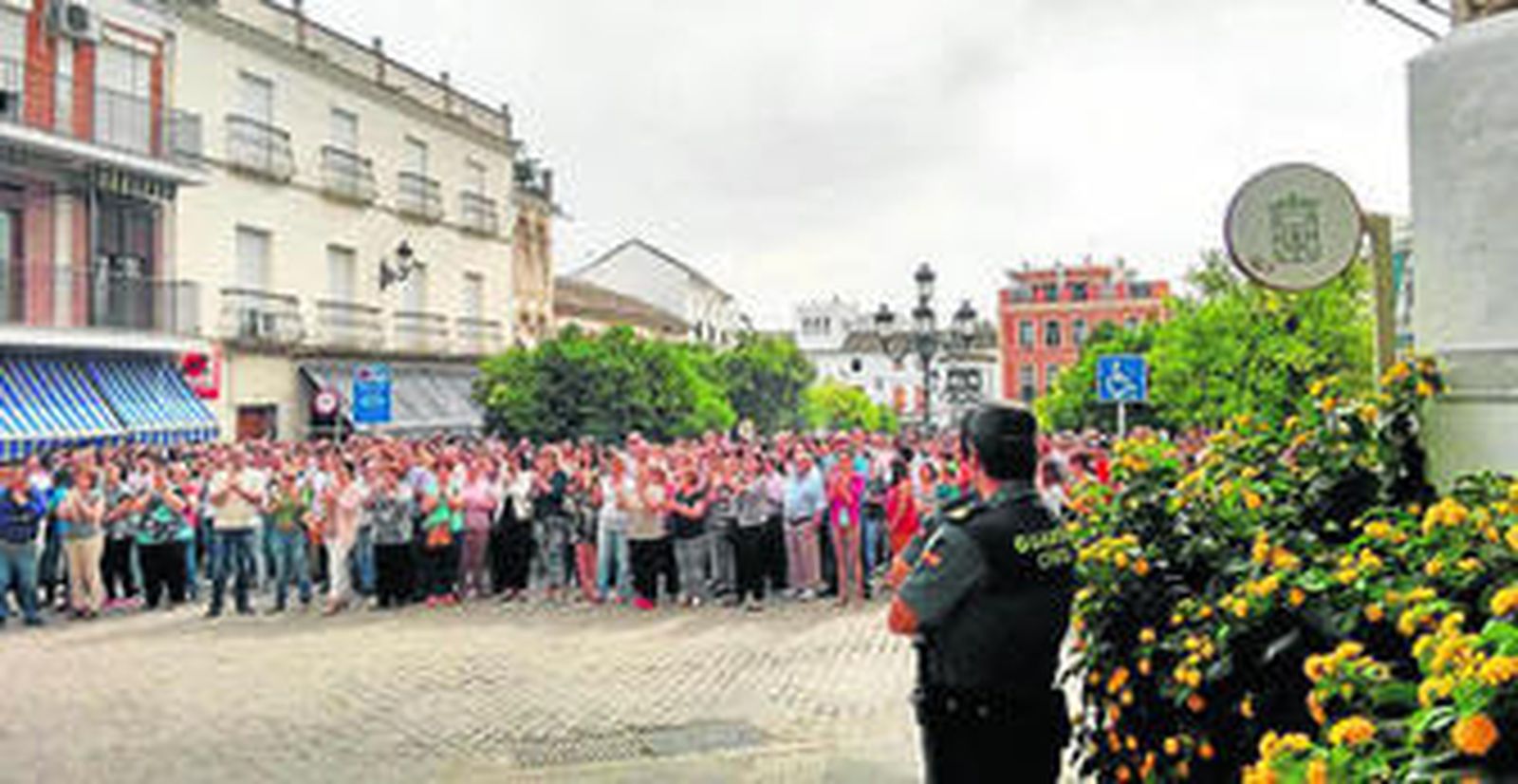 Manifestación de la pasada semana por los incidentes con la población gitana.