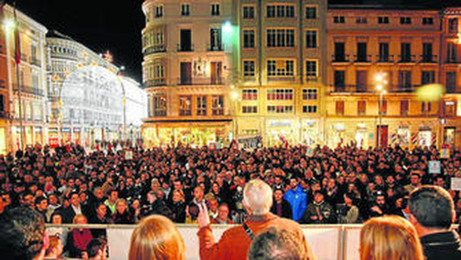Concentración el pasado 18 de enero en la Constitución pidiendo una solución para las escuelas de hostelería.