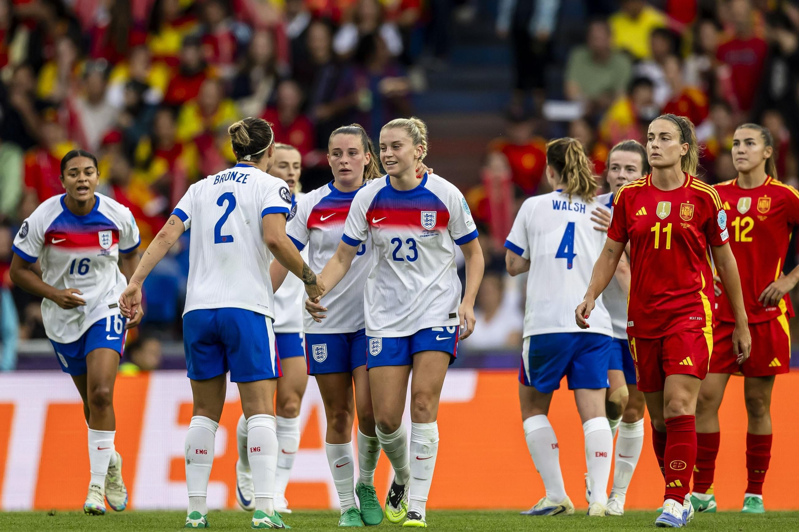 Las mejores imágenes de la final España - Inglaterra de la Eurocopa femenina