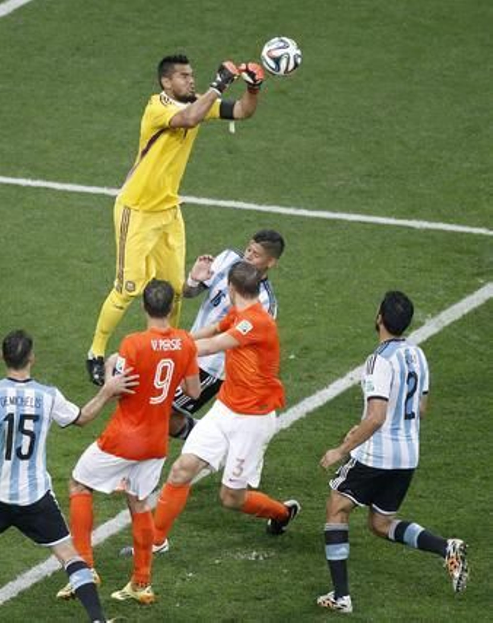 Las imágenes del Holanda-Argentina