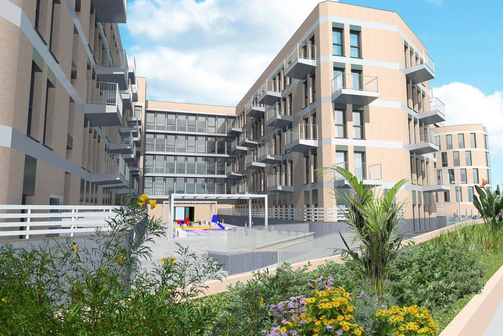 Recreación de las futuras VPO de Almuñécar