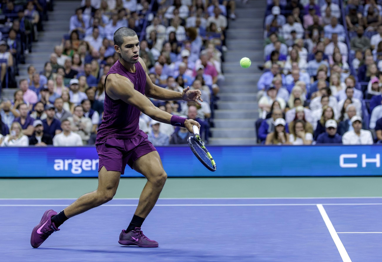 Las fotos del demoledor Alcaraz en la segunda ronda del US Open