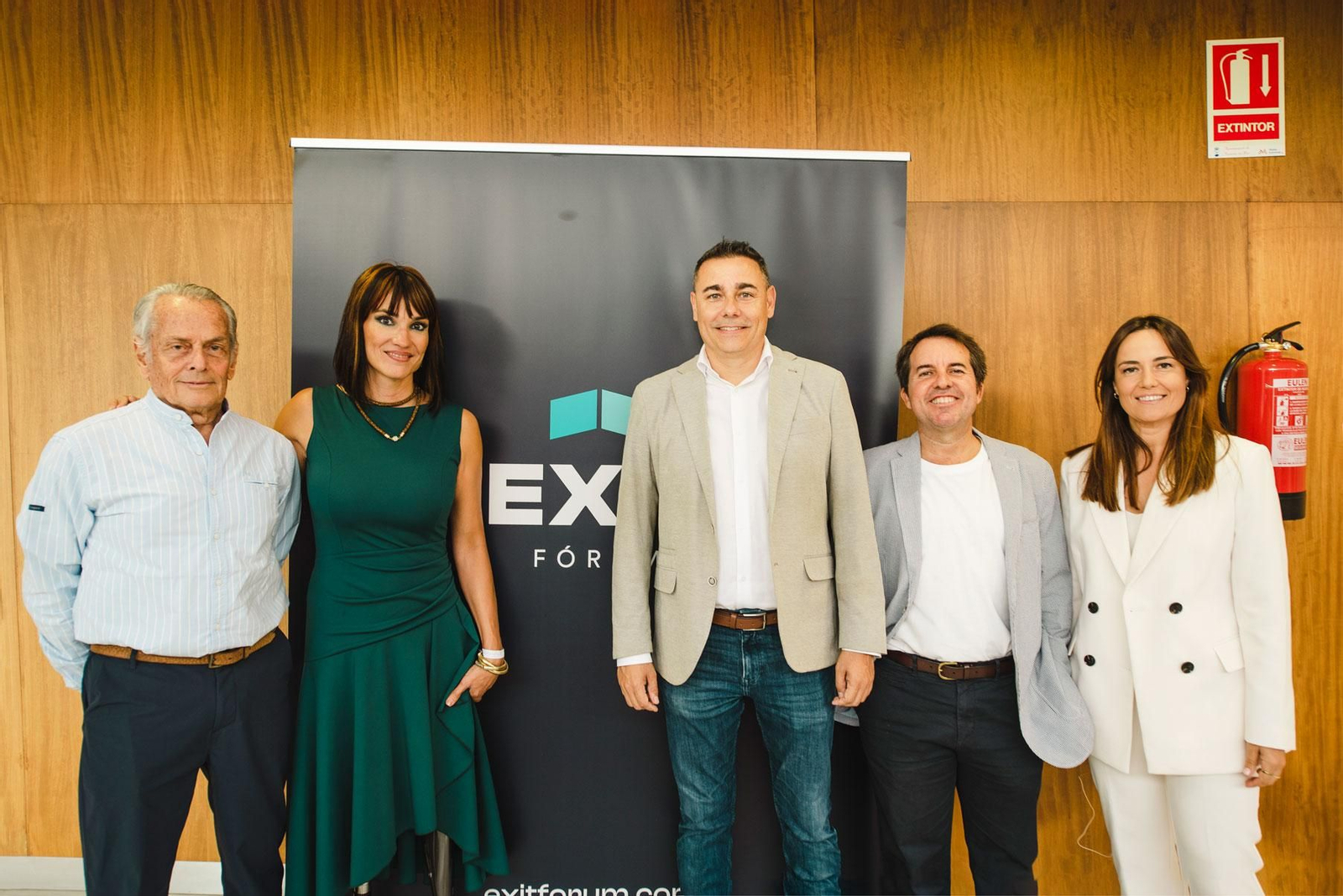 Eduardo Strauch, Irene Villa, Daniel Salcedo, Alberto Gutiérrez y Pilar Navarro.