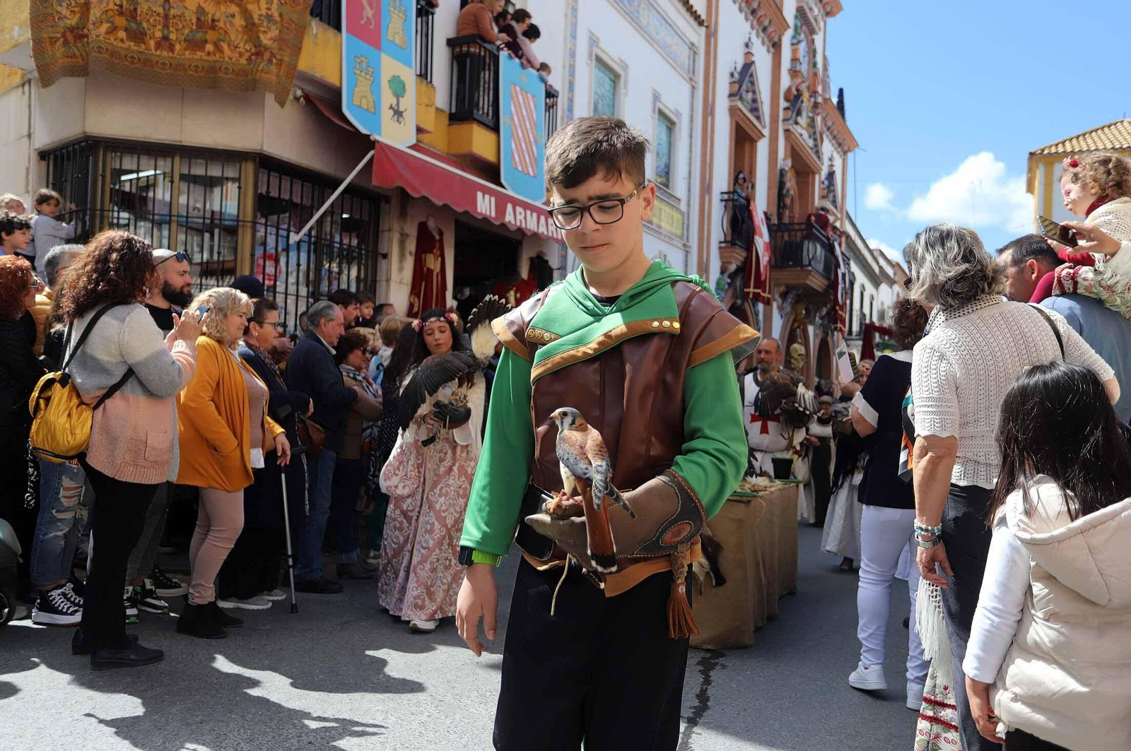 Imágenes del gran ambiente en la Feria Medieval de Palos de la Frontera, Huelva