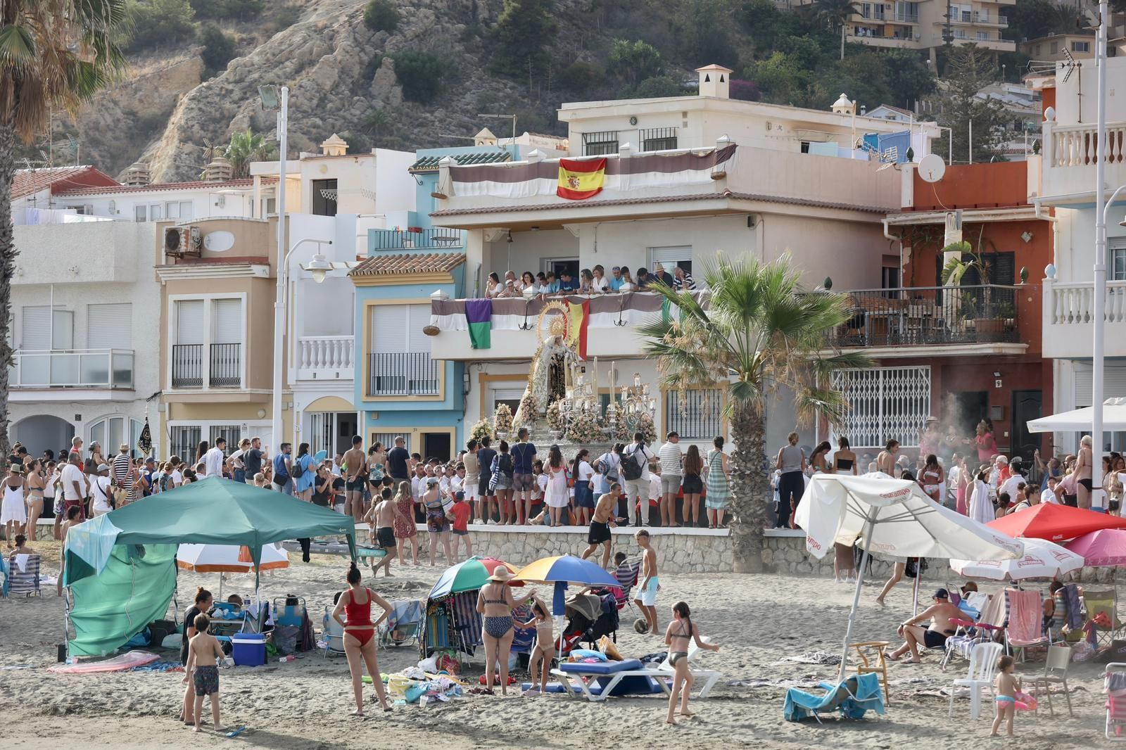 La procesión de la Virgen del Carmen en El Palo y Pedregalejo, en fotos