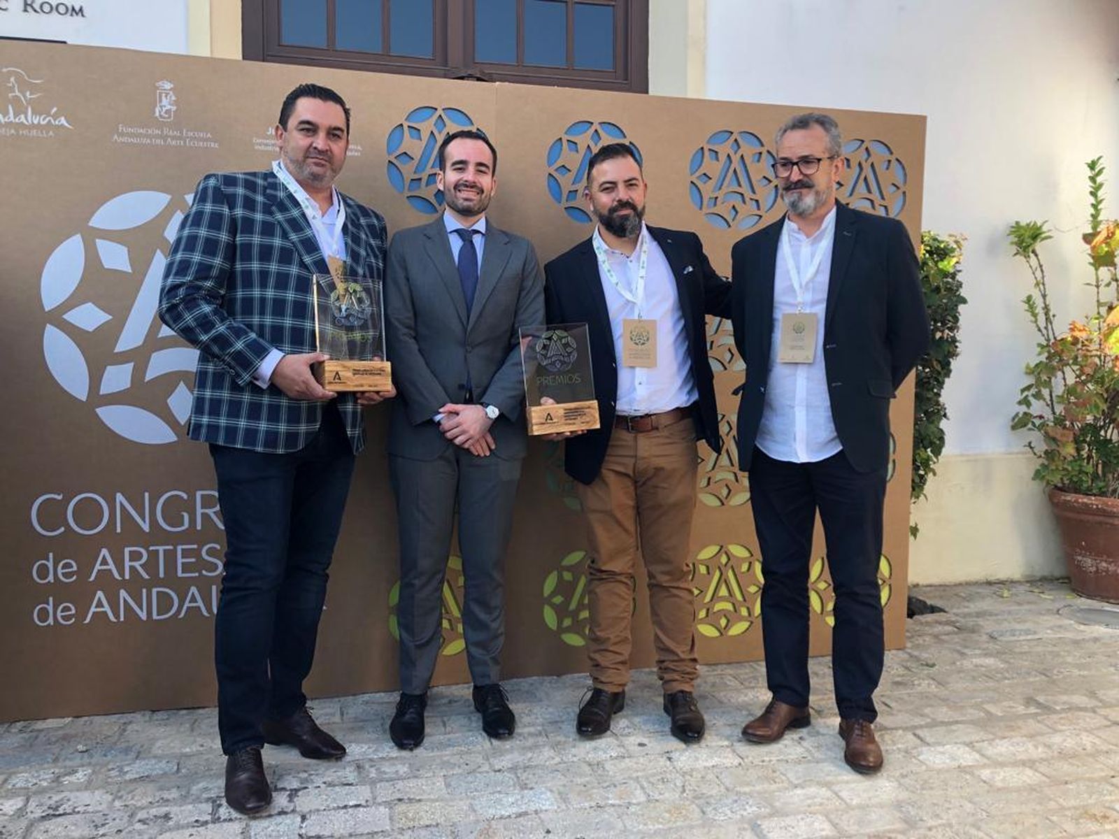 Entrega de los premios durante el Congreso de Artesanía Andaluza.