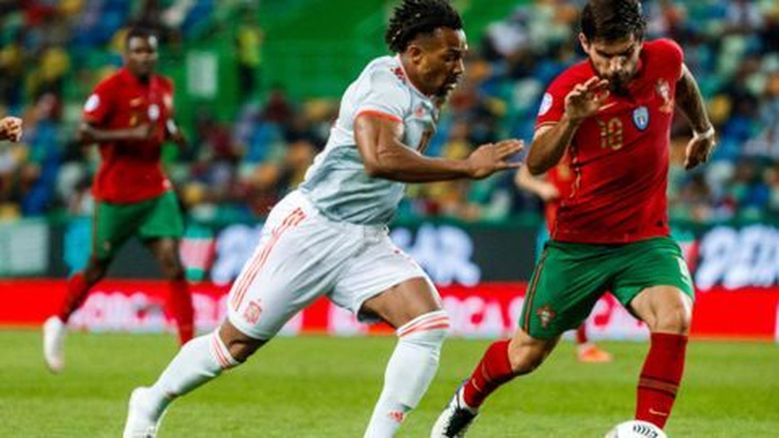 Traoré en un momento del partido