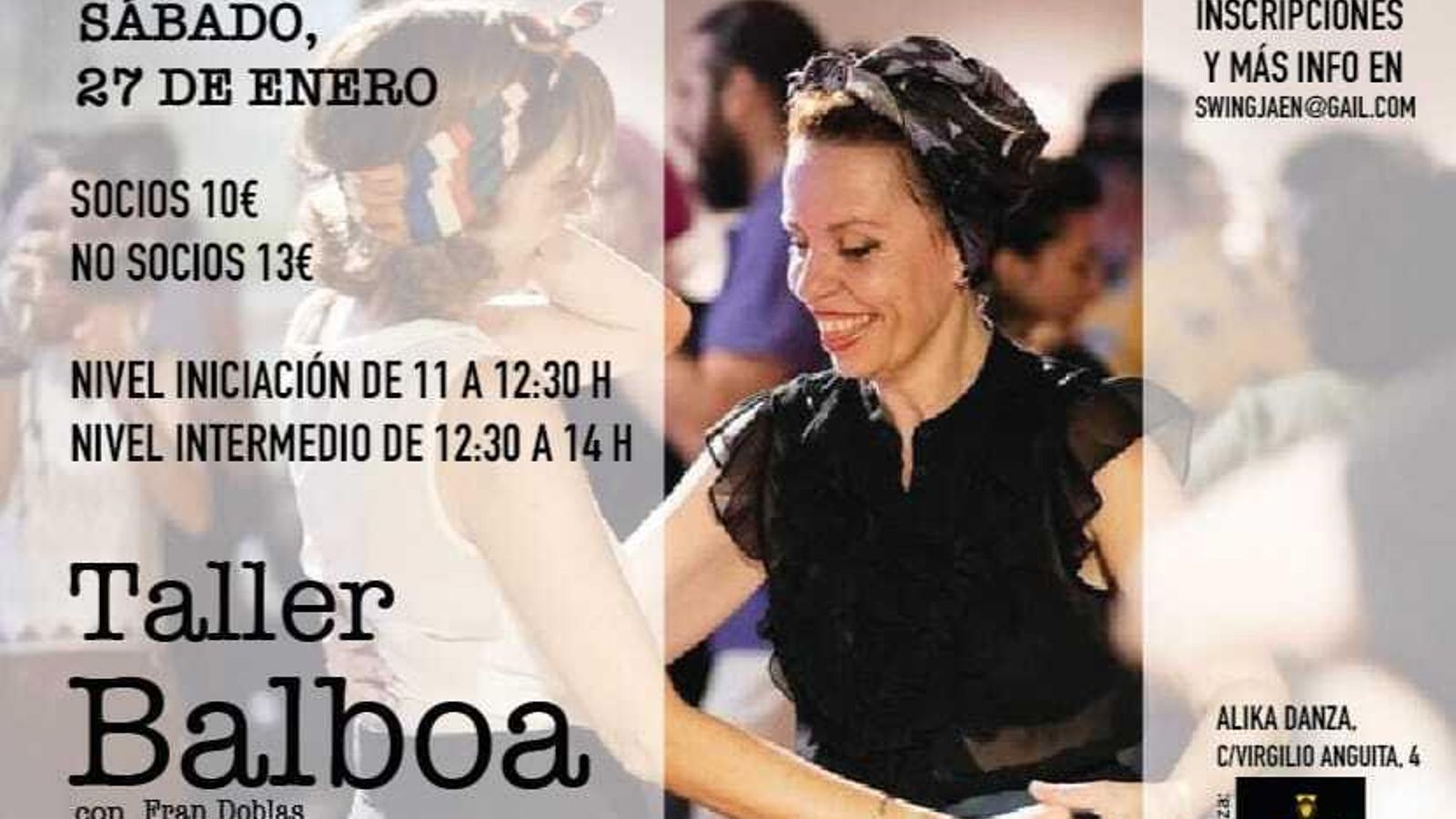 La Asociación Swing Jaén organiza una vez más este taller en la ciudad.