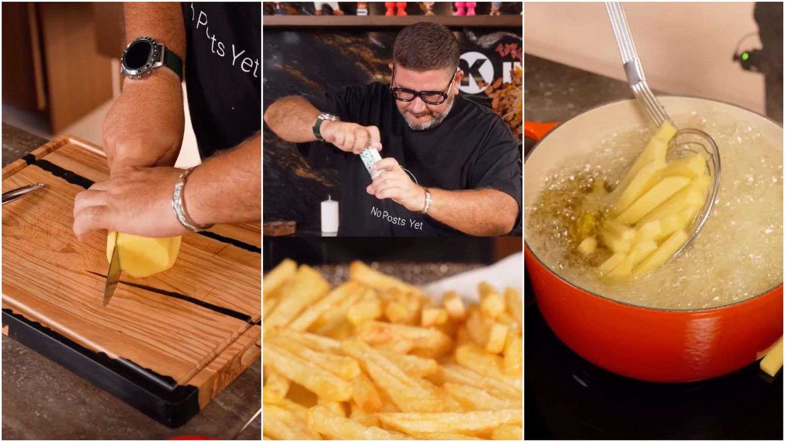 Dani García y su truco para unas patatas fritas perfectas.
