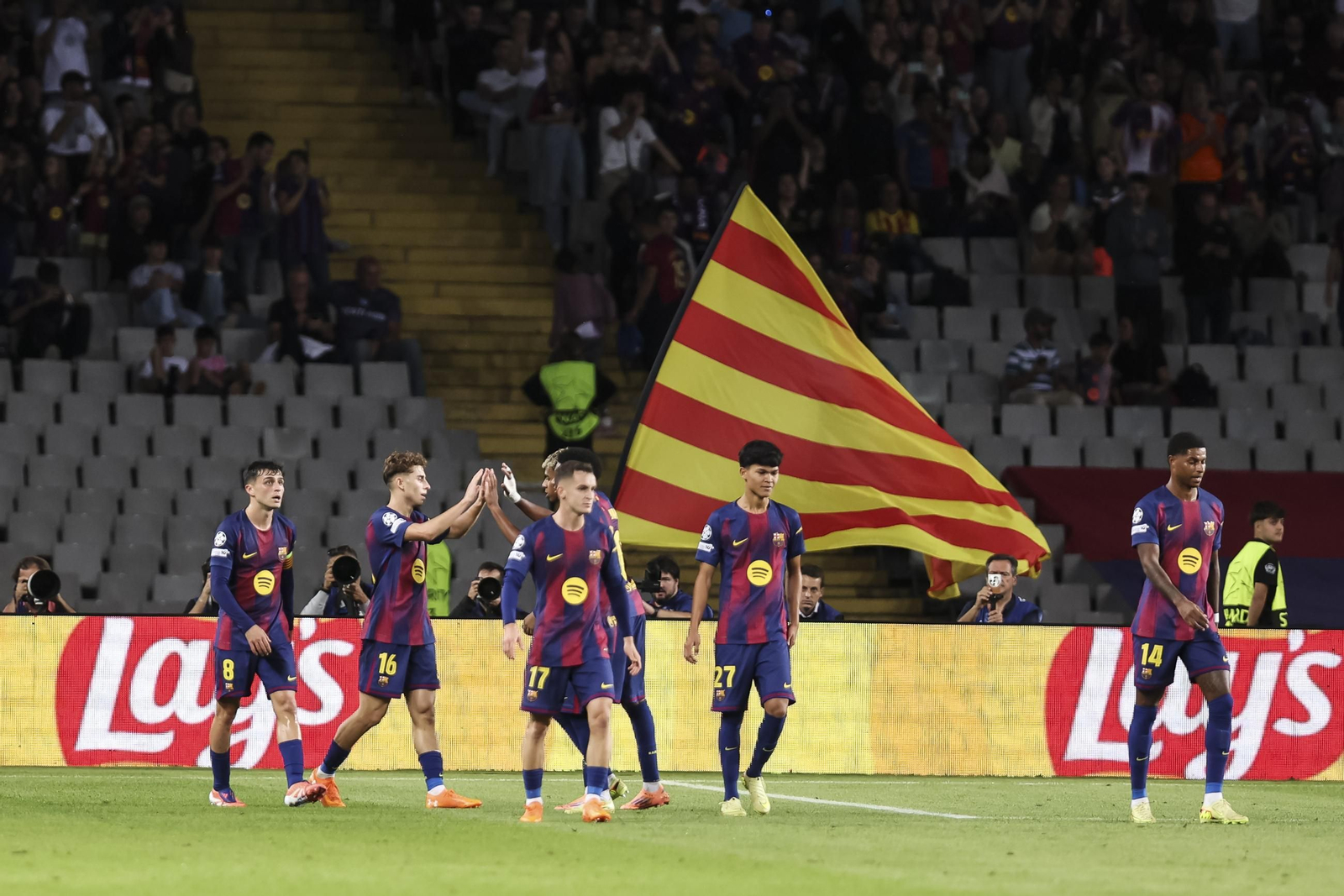 Las fotos del Barcelona-Olympiacos