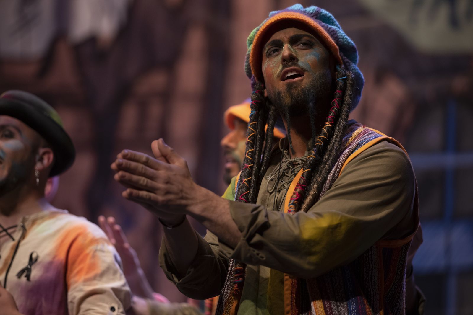 Imágenes de la actuación de la comparsa de Huelva "Los garrapatas" en el Carnaval Colombino