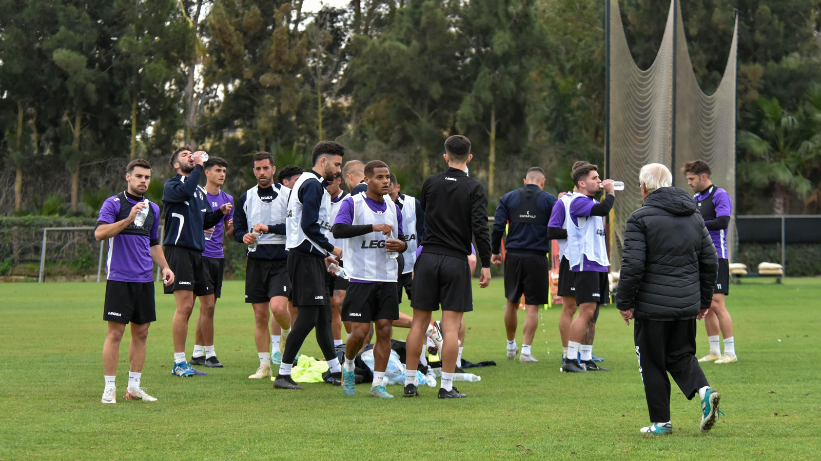 Fotos del entrenamiento de la Balona en Sotogrande antes del partido con el Manchego