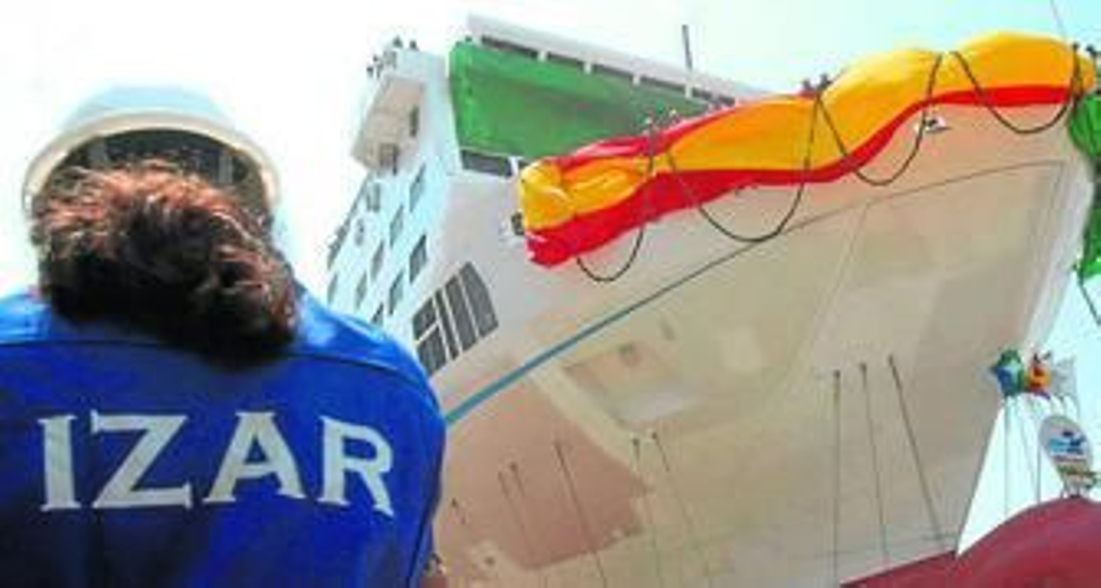 Botadura de un barco en Astilleros, en una imagen de archivo.