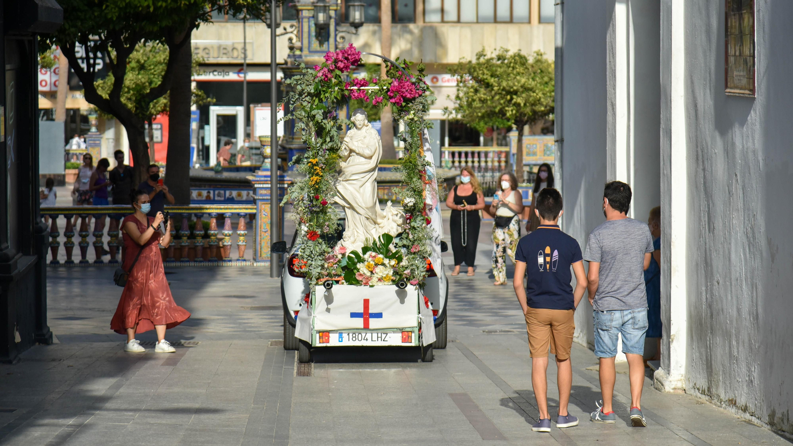 Las fotos de la perigrinacion religiosa  Madre Ven en la Iglesia de La Palma