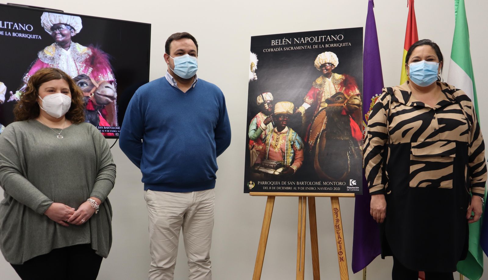 Asistentes a la presentación del Belén Napolitano de la parroquia de San Bartolomé de Montoro.