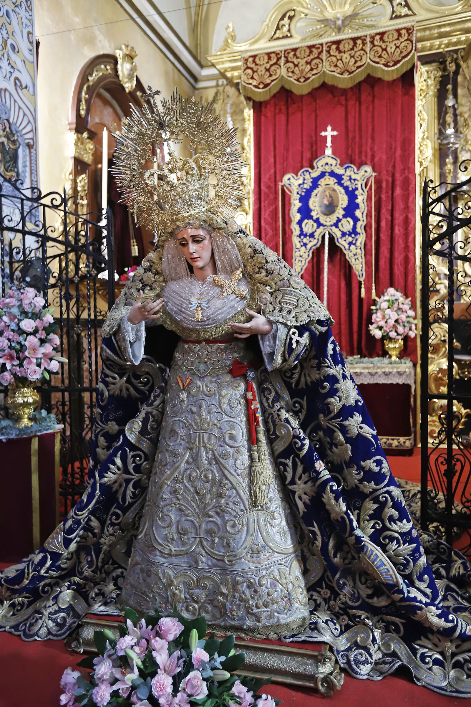 La Virgen de La Victoria regresa a la Parroquia del Sagrado Corazón de Jesús