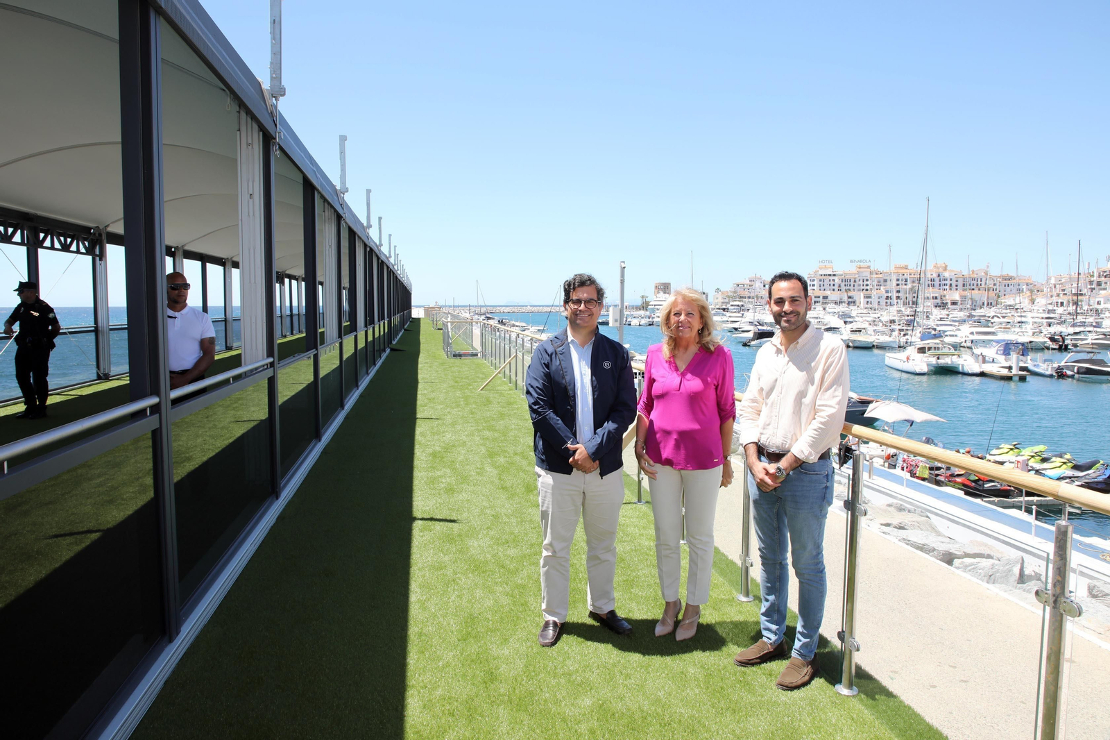 De izquierda a derecha, Juan Núñez, Ángeles Muñoz y Lisandro Vieytes.