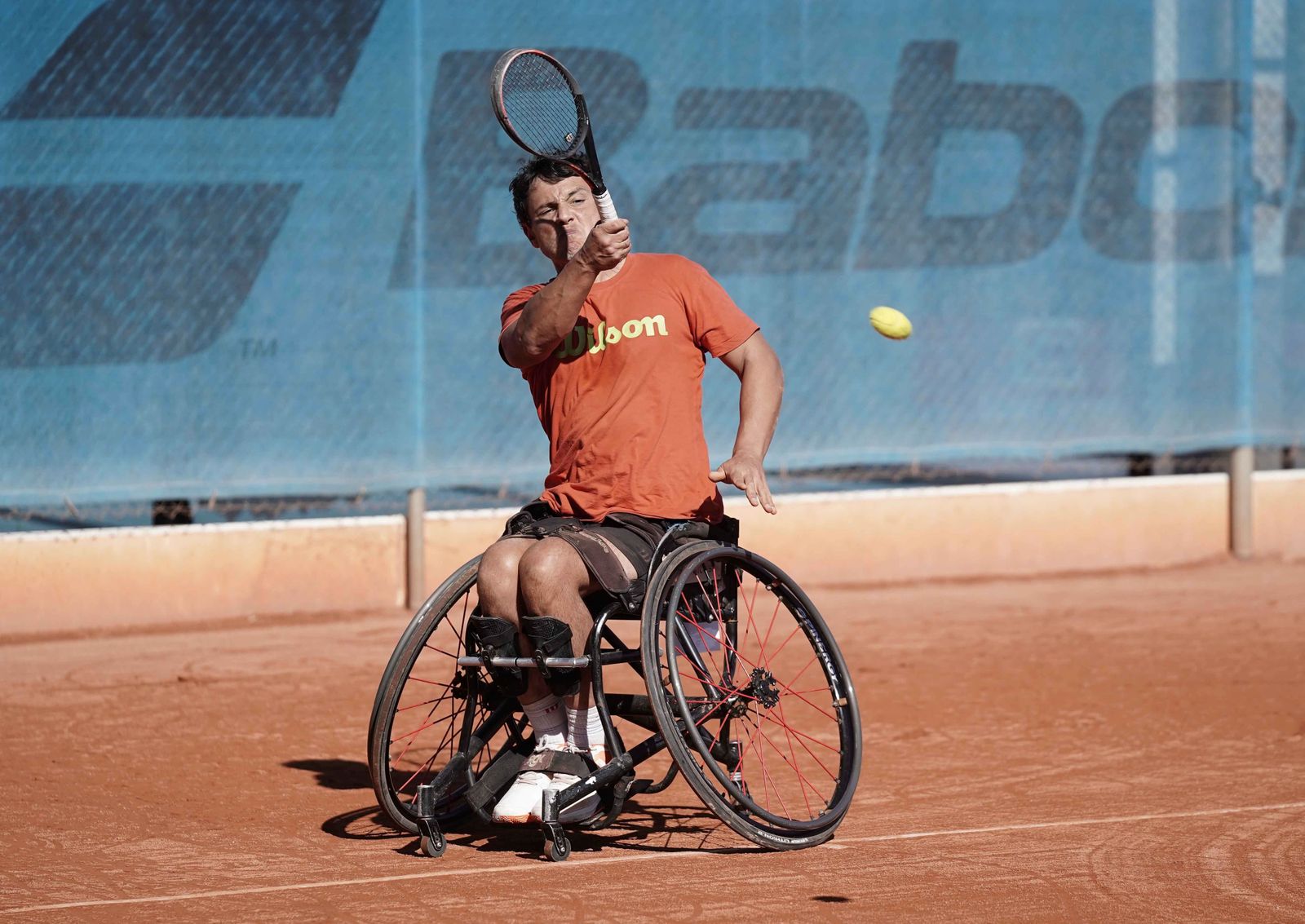 Cisco García, durante un entrenamiento en Córdoba.