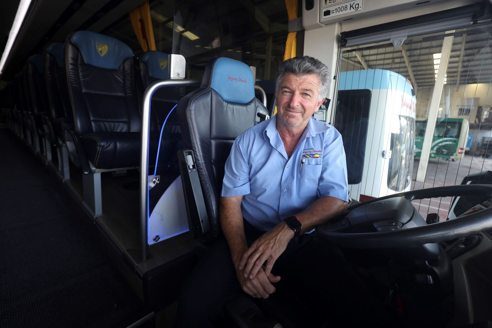 Ángelo Navas, el conductor del bus del Málaga