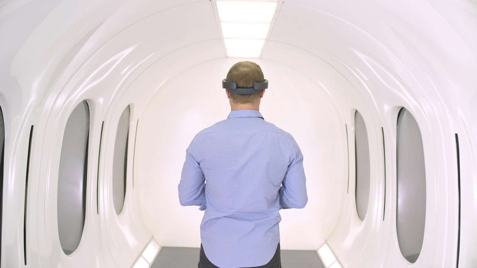 Diseño virtual de la cápsula de Hyperloop, el proyecto más futurista en el que se encuentra embarcada Carbures.