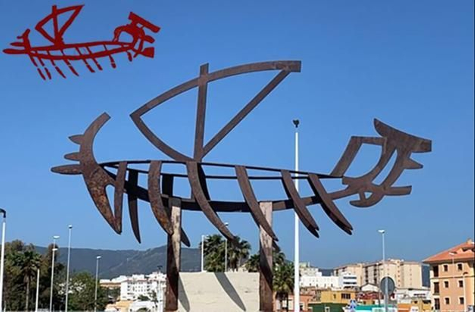 La escultua inspirada en una pintura de la Laja Alta.